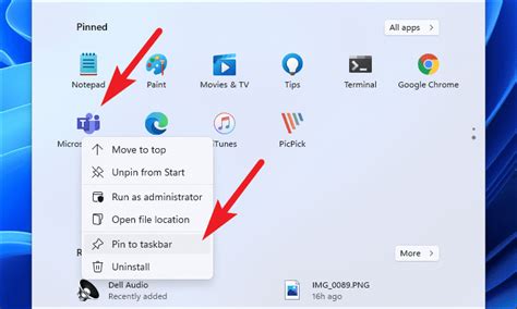 how to pin an app.